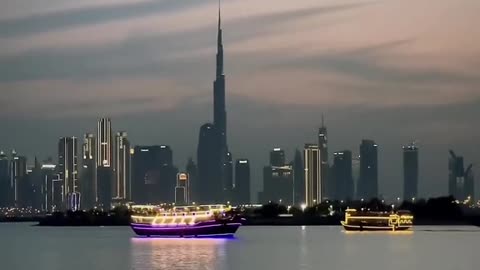 Dubai beautifull evening