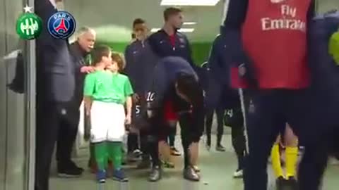 Zlatan Ibrahimovic back child is thrown forward