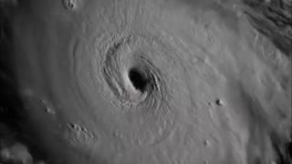 Powerful Hurricane Irma filmed from space