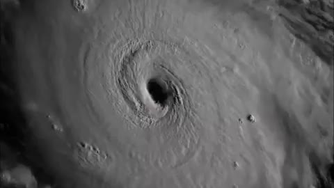 Powerful Hurricane Irma filmed from space