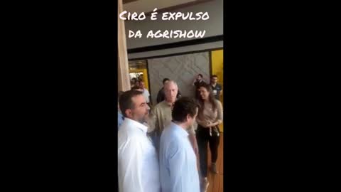 Ciro Gomes é expulso da Agrishow