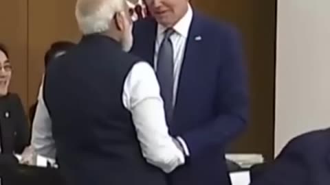 A meeting between Pm modi and Pm Biden at hiroshima G7 summit