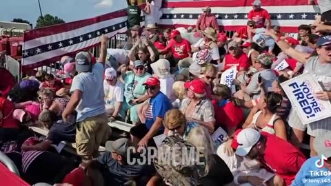 More footage form PA Trump rally from C3PMEME