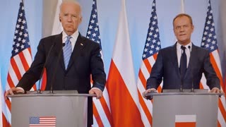 Joe Biden z polskim premierem Donald Tusk