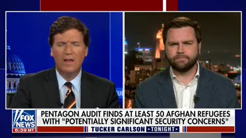 Tucker and JD Vance -- Washington focused on Ukraine border while Ignoring US Southern Border