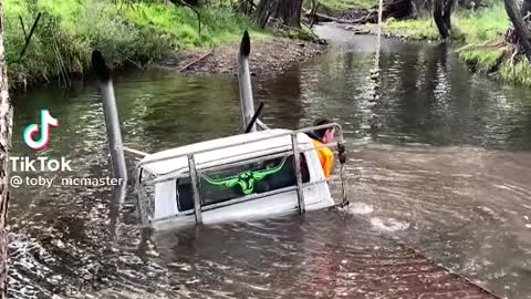 Truck vs water