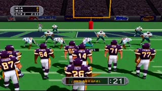 Madden NFL 99 Dolphins vs Vikings