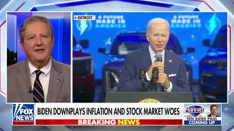 Hannity: Sen. John Kennedy Rips Resident Biden: 'Inflation Loves Him like the Devil Loves Sin'