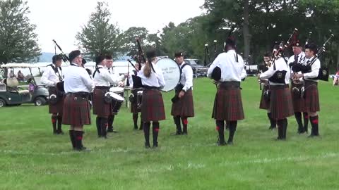 Claddagh Mhor Pipe Band at Maine Highland Games