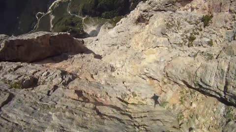 Wingsuit cliff jump that'll make you sweat