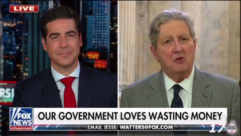 Jesse Watters Can Barely Keep It Together As Sen. Kennedy Lists Stupid Things Gov Spends Money On