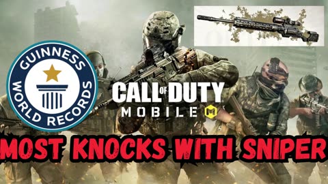 GUINEES WORLD RECORD IN CALL OF DUTY OFMOST SNIPER KNOCKS