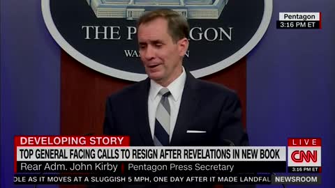 Pentagon Spox Balks At Trump's Claim That Milley Committed 'Treason'