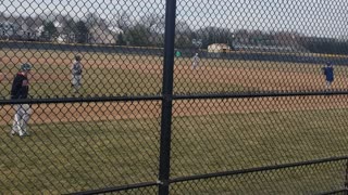 Batting practice scrimmage Karrer Middle School