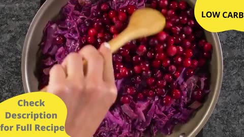 Red Cabbage Salad - Super Easy Low-carb Salad Recipe