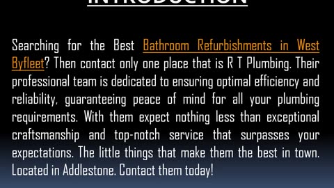 Best Bathroom Refurbishments in West Byfleet