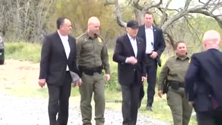 Biden Shuffles Around At The Border Looking Completely Lost