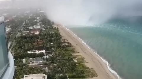 Epic Water Spout in Miami, Florida