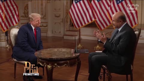 Dr Phil and President Trump interview clip.