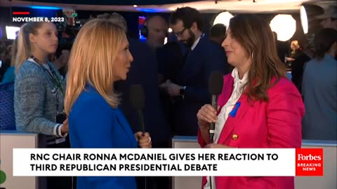 Ronna McDaniel asked point Blank about Vivek Ramaswamy's attacks on Her In Third Republican Debate