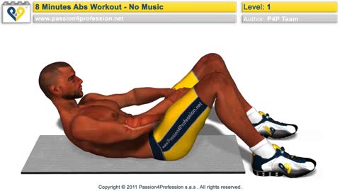 8 Min Home Abs Workout (Level 1, No Music)
