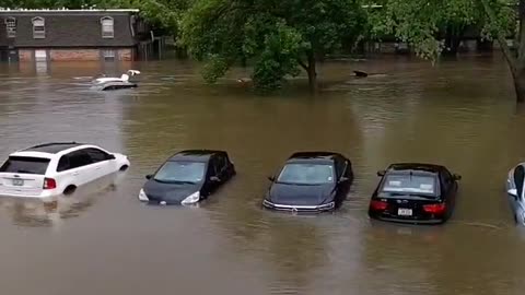 Flooding in Hazelwood MO where over 8 inches of rain has fallen