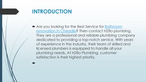 Get The Best Bathroom renovation in Cheadle.