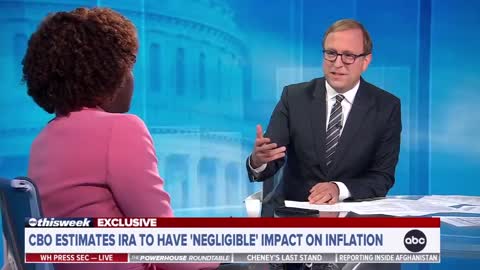 ABC’s Jonathan Karl asks Karine Jean-Pierre if calling it the "Inflation Reduction Act" is "almost Orwellian."