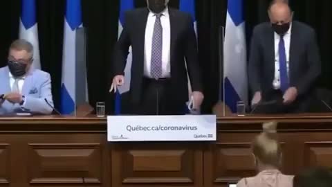 Quebec Premier François Legault flashes secret Satanic hand gesture