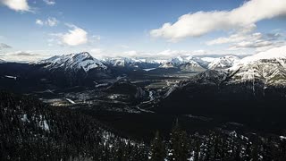 Banff Alberta 4K Timelapse. Beautiful