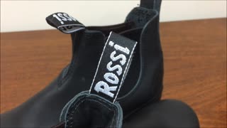 Rossi 301 Endura Black Elastic Side Work Boot