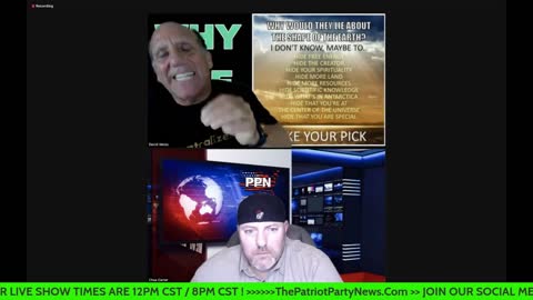 The Patriot Party News Live -With Chas Carter & Special Guest David Weiss