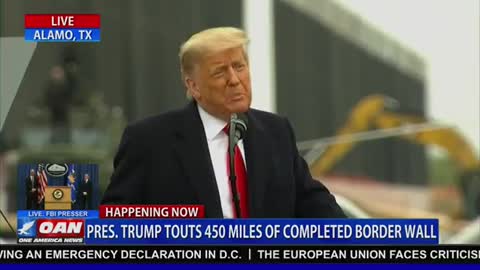 President Trump thanks Law Enforcement at the Southern Border