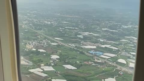 Landing at Jeju International Airport