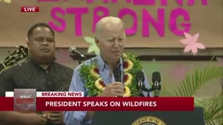 Globalist Joe Biden Says “Build Back Better” Lahaina