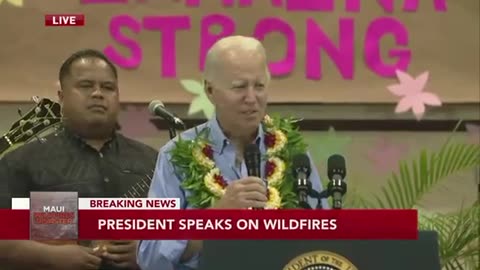 Globalist Joe Biden Says “Build Back Better” Lahaina