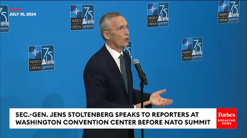JUST IN- Jens Stoltenberg Touts Ukraine Aide That Represents 'Strong Bridge' For Nation To Join NATO