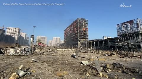 Several dead as Kyiv mall destroyed by Russian strike