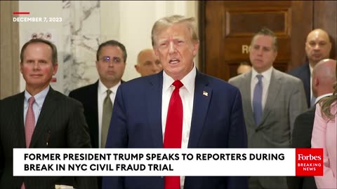 BREAKING NEWS- Trump Goes After 'Horrendous' Letitia James, Biden During NYC Civil Fraud Trial Break