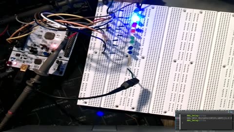 STM32 nucleo board, time delays and verify using an oscilloscope.