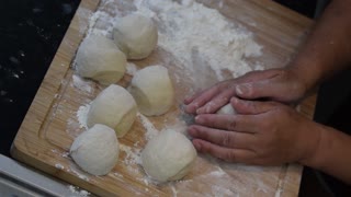 Making traditional chinese cake