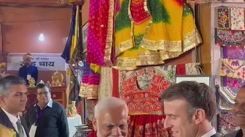 PM Modi gifts a replica of Ram Mandir to President Macron