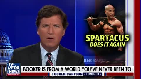 Tucker Carlson calls Sen. Cory Booker "the Jussie Smollett of Democratic politics."