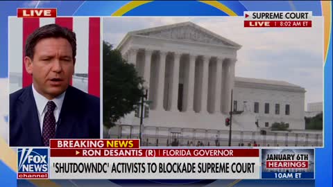 DeSantis CALLS OUT The Left For Their Scummy Tactics To Intimidate The Supreme Court