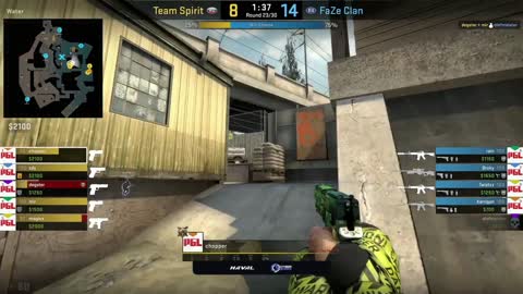 Cool round from TeamSpirit. TeamSpirit vs FAZE CLAN PGL Major Stockholm 2021 CSGO