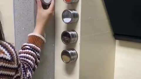 Magnetic Stainless Steel Seasoning Spice Jar Set