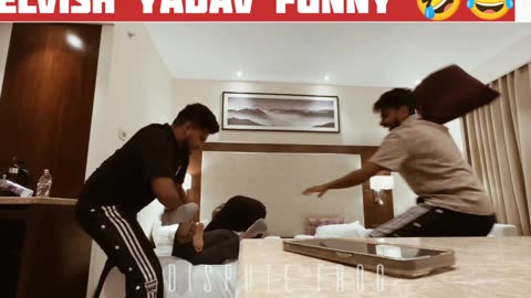 Elvish Yadav Funny Pillow Fight