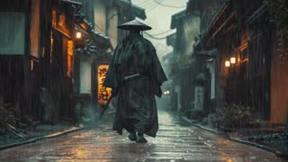 Samurai Meditation In The Spring Rain 2024