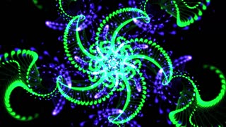 Blue Green Ornament Loop.Motion Graphic video. Visual Effect video. Motion Backdrop.