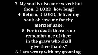 Psalms 6 King James version